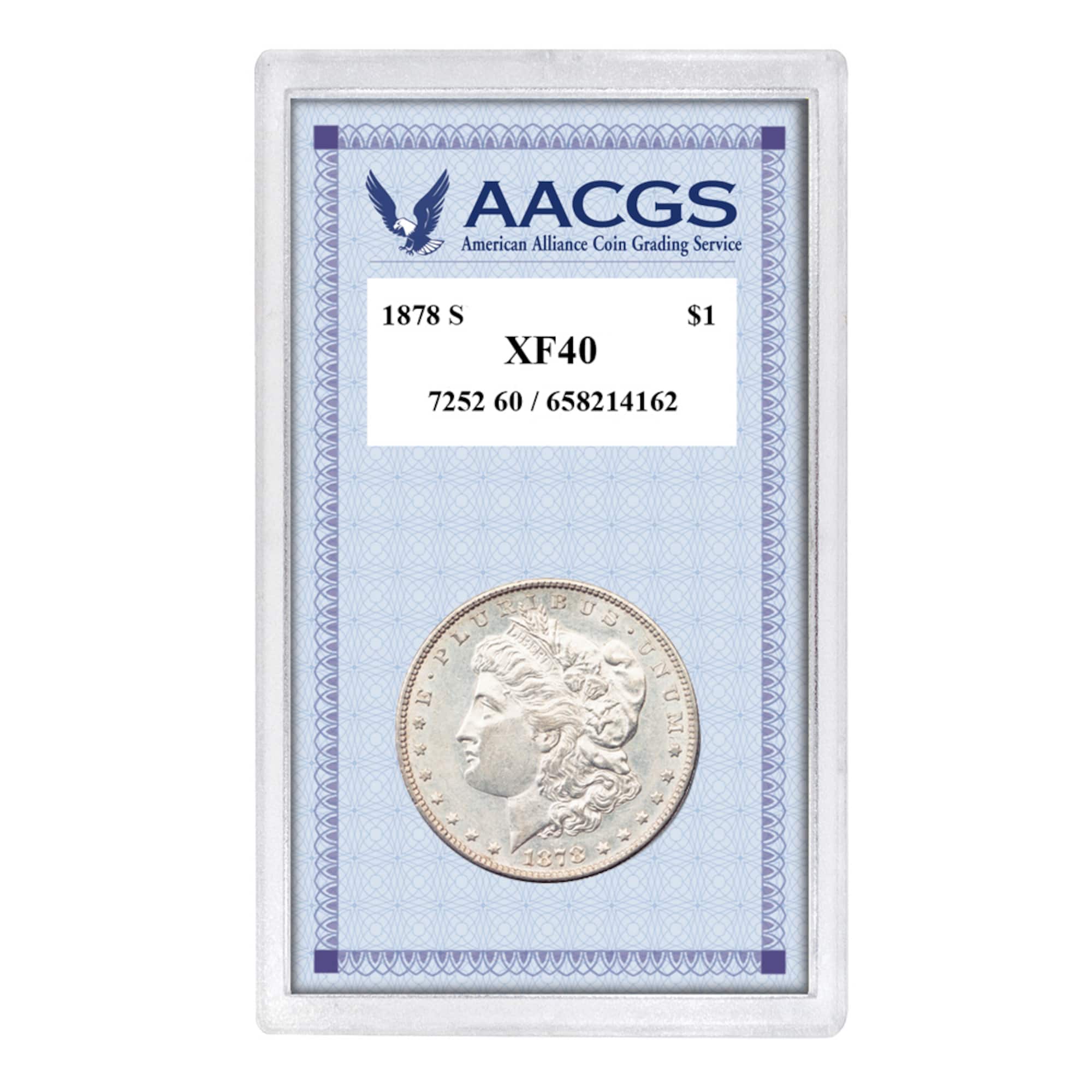 1878S "First-Year-of-Issue" Morgan Silver Dollar Graded XF40